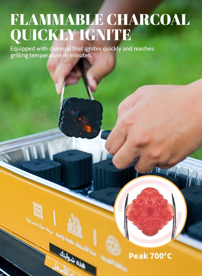 Disposable Charcoal Grill, Thickened Barbecue Grill, Thickened Bottom, Avoid Burns and Damage to The Table - Image 5