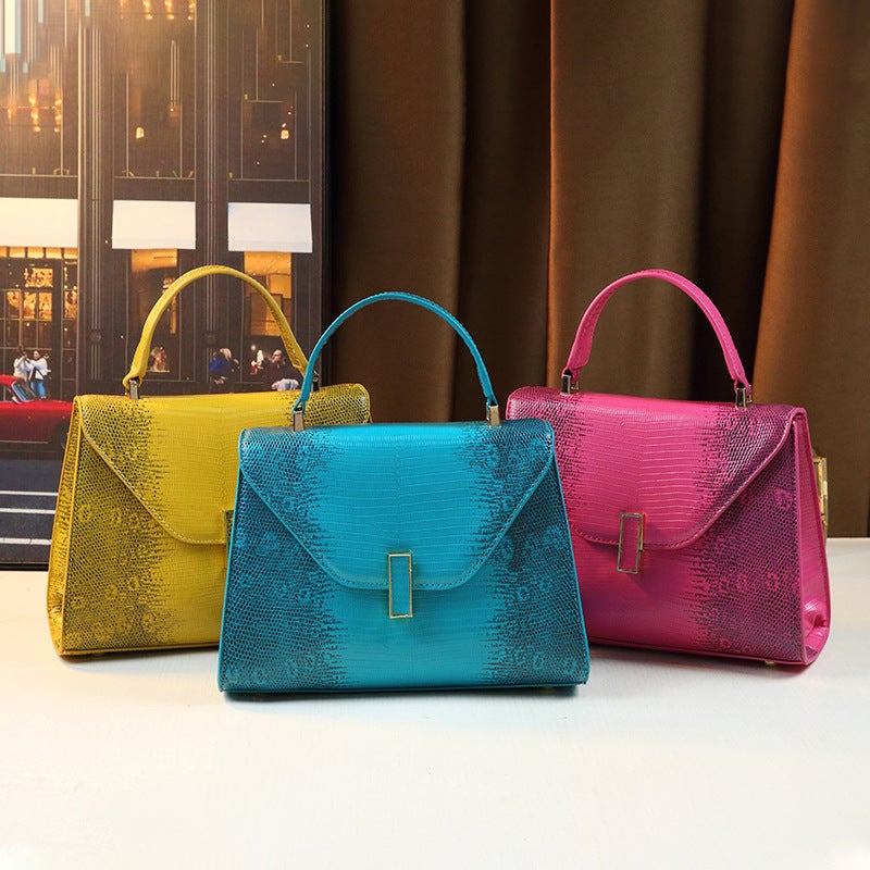 Style Elegant Snake Handbag Fashionable Kelly Bag Women Crossbody Bag Shoulder Bag - Image 2