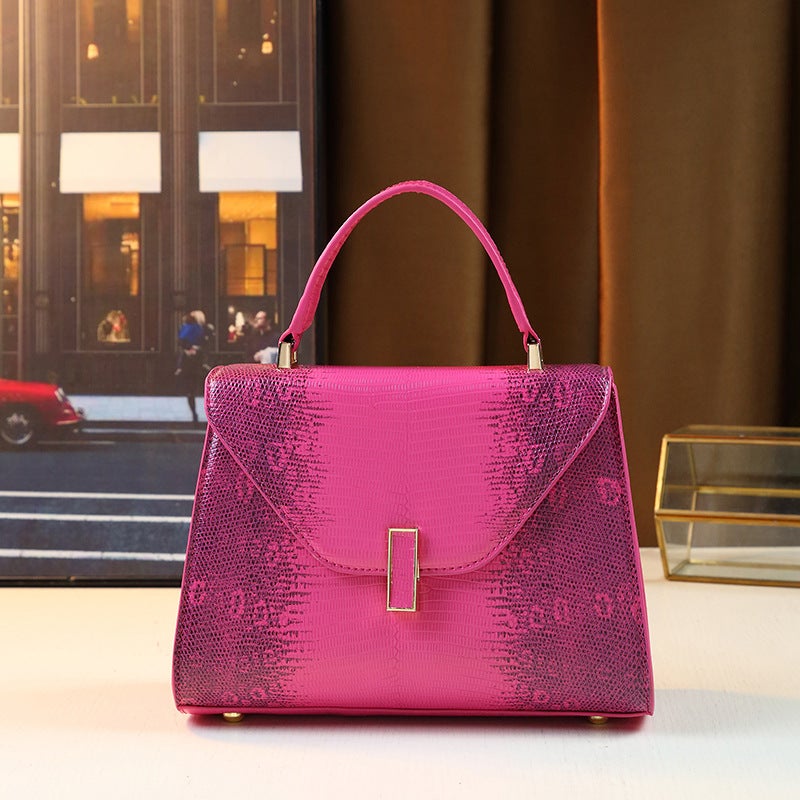 Style Elegant Snake Handbag Fashionable Kelly Bag Women Crossbody Bag Shoulder Bag - Image 4