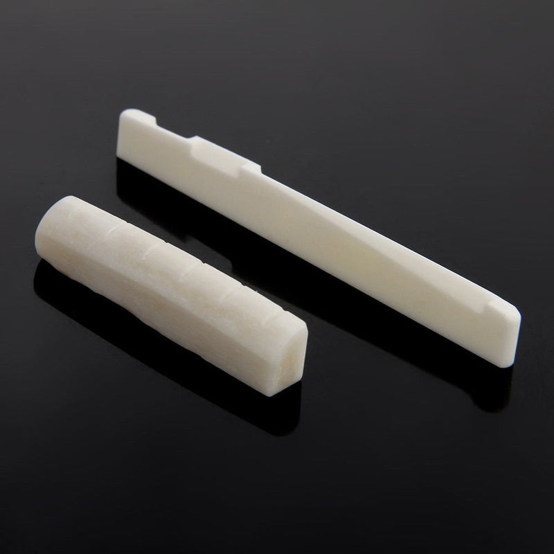 Musical String Fresh Buffalo Bone Bridge Sadle And Sloted Nut For 6 String Acoustic Guitar For 100% Sound Produce Of Guitar - Image 4