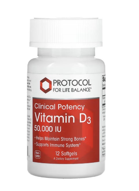 PROTOCOL VITAMIN D3 50000 IU 12'S