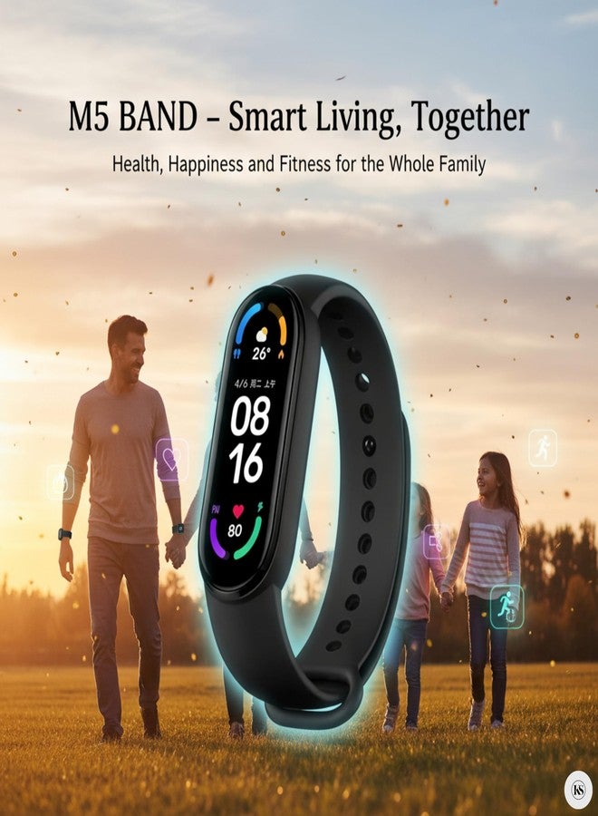Drumstone (6+4 Years Warranty Only Today M5 Smart Fitness Band | Heart Rate & Sleep Monitor, Step Counter, Call & Message Alerts | Activity Tracker for Men, Women & Teens - Image 3