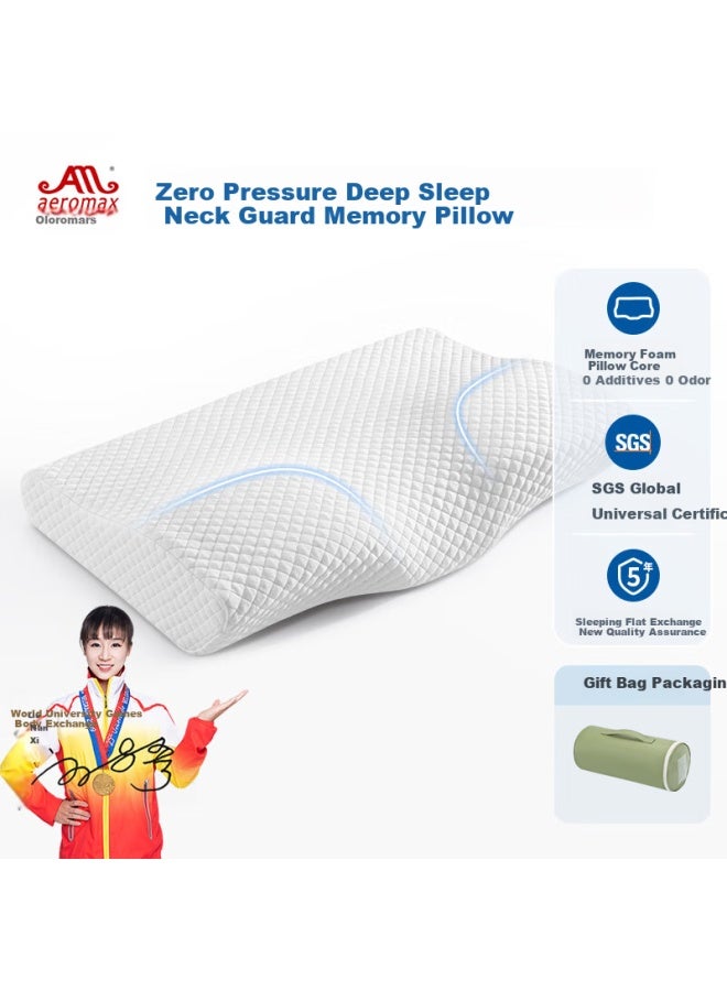 Aeromax Butterfly Shaped Memory Foam Neck Pillow For Deep Sleep, Cervical Pillow With Sleep Zone For Side Sleepers, Butterfly Pillow - Image 1