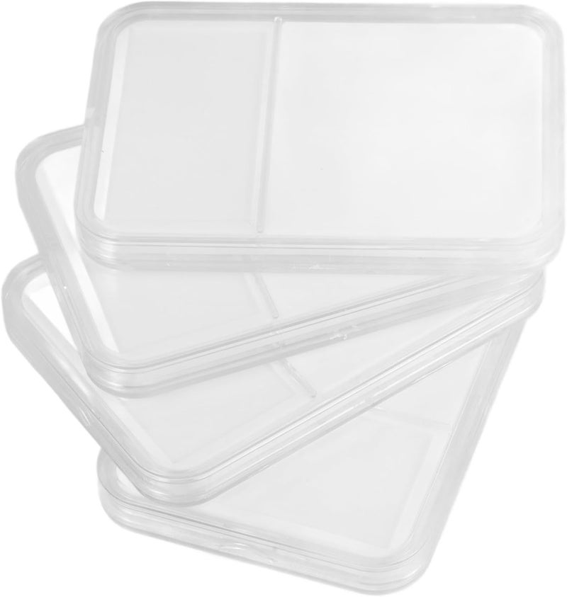 Abaodam 4pcs Stamp Collecting Box for Storage and Display Plastic Stamp Case for Beginners and Collectors Design for Easy Visibility - Image 1