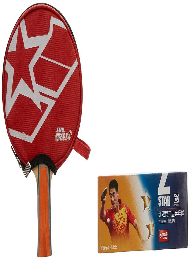 DHS TT BAT A1003 DHS WITH TT BALL DHS 40MM 2 STAR ORANGE (10 Pcs Box) - Image 3