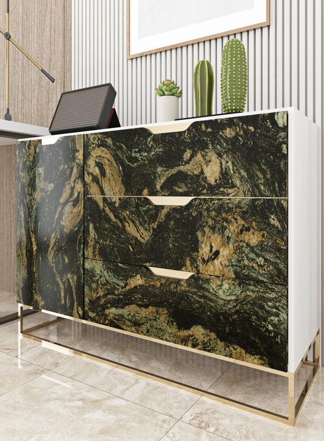 Wallercity Marble Contact Paper for Countertops Waterproof Glossy Black Marble Wallpaper Peel and Stick Shiny Kitchen Counter Contact Paper for Kitchen Tables Blacksplash Vinyl Roll 15.8 x 236 in - Image 5