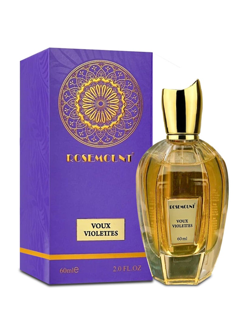 Rosemount Voux Violettes Citrus Infusion with Fruity Elegance Top Notes of Orange Lemon and Bergamot Enchanting Base of Amber White Musk Madagascar and Vanilla Long Lasting Fragrance - Image 1