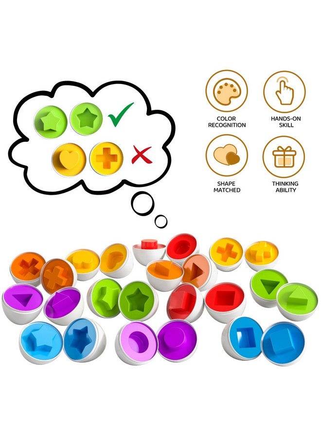 TEMI Toddler Chicken Easter Eggs Toys - Color Matched Game Shape Sorter With 6 Toy Eggs For Kids, Fine Motor Skills Sensory Toys, Educational Gifts For 3 4 5 6 Girls Boys Baby - Image 4