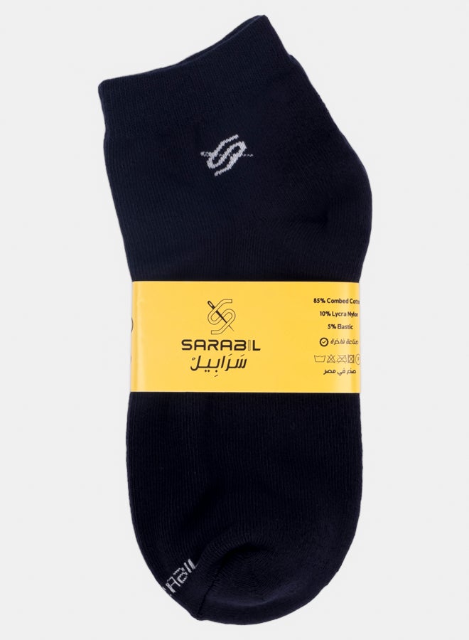Sarabil Half A Towel Socks Navy - Image 1