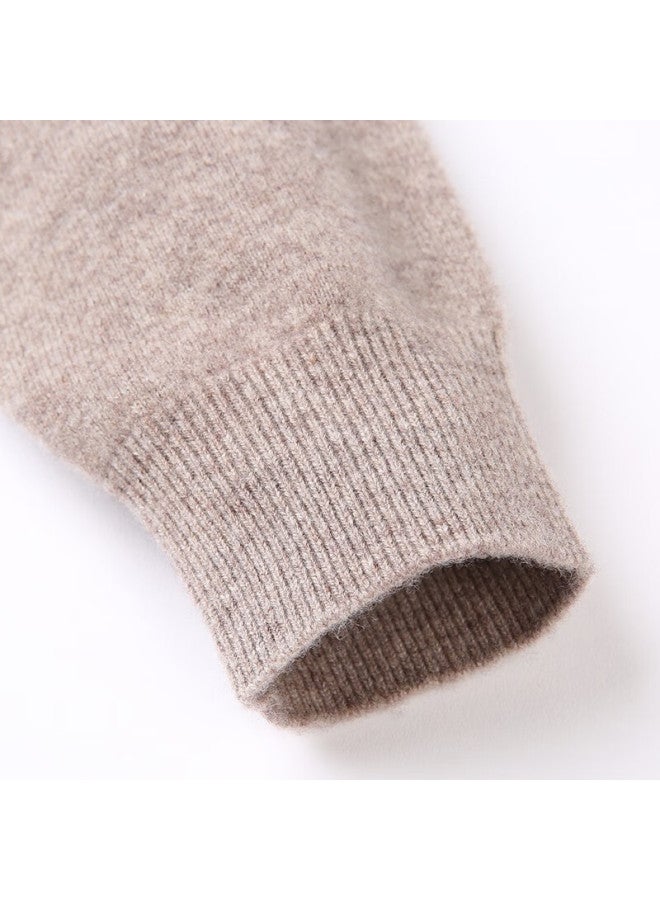 Hengyuanxiang Hengyuanxiang Men's Thick 100% Pure Wool Sweater Autumn And Winter Middle-aged And Young Men's Solid Color Casual Bottoming Knitted Sweater  - Image 2