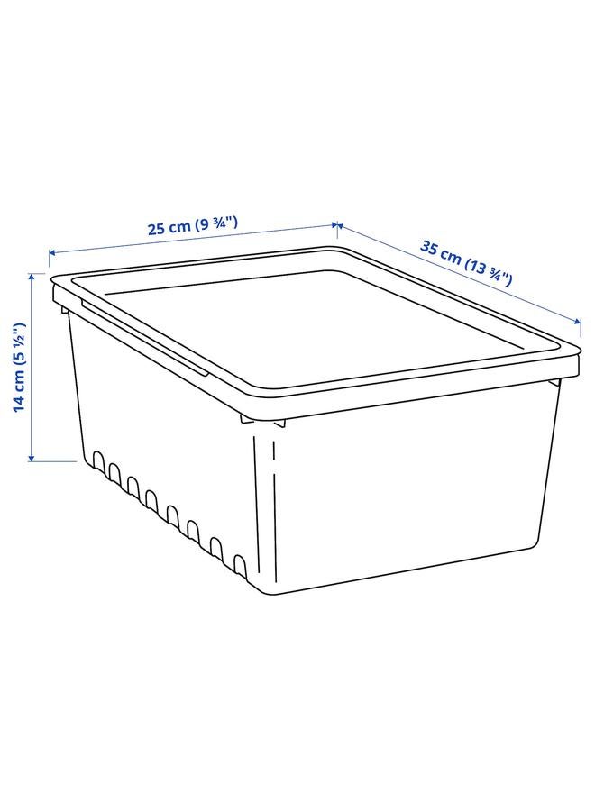 Zaboon Storage box with lid, black, 35x25x14 cm/9 l - Image 5