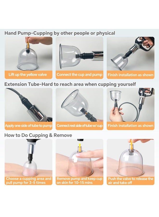 AIKOTOO Cupping Set Massage Therapy Cups Cupping Kit for Body Cellulite 24 Suction Cups - Image 4