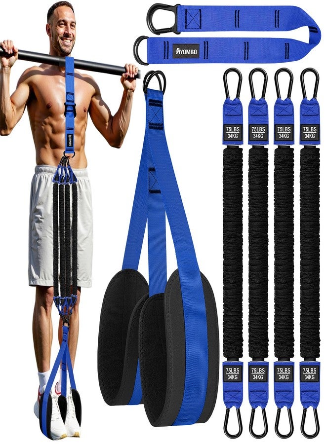 Ayombo Pull Up Assistance Bands,Heavy Duty Resistance Assistance Band for Pull-up Training,Adjustable Assisted Bands with Comfortable Foot Strap,Home and Gym Workouts Body Stretching and Strength Training - Image 1