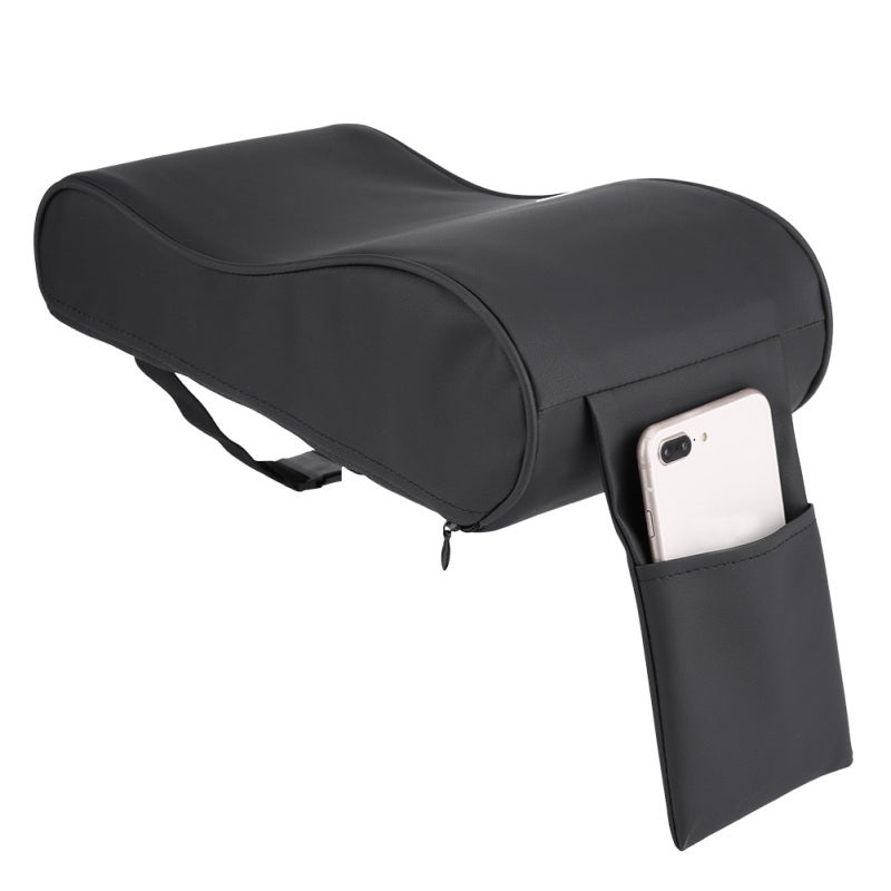 Universal Car Armrest Pad: 100% New Soft Memory Foam With Durable Leather - Easy Install Clean Adjustable Strap for Most SUV Compact Vehicles - Image 3