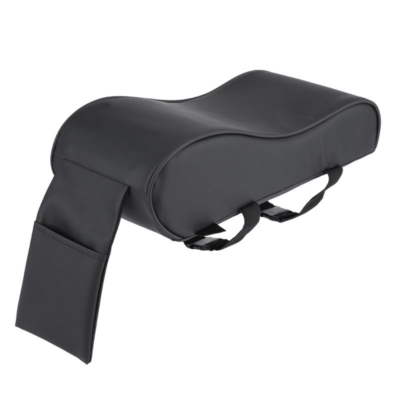 Universal Car Armrest Pad: 100% New Soft Memory Foam With Durable Leather - Easy Install Clean Adjustable Strap for Most SUV Compact Vehicles - Image 1