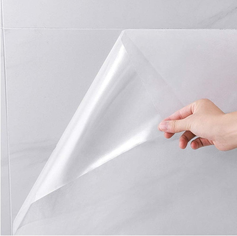 ERATO Clear Matte Self Adhesive Wallpaper Protective Film Oil Proof Removable Waterproof Kitchen Film for Table Countertop Kitchen (Clear Matte, 12 x 85 Inch) - Image 1