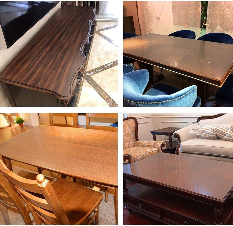 ERATO Clear Matte Self Adhesive Wallpaper Protective Film Oil Proof Removable Waterproof Kitchen Film for Table Countertop Kitchen (Clear Matte, 12 x 85 Inch) - Image 4