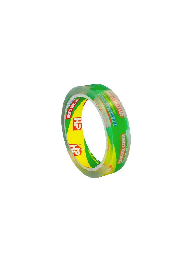 HousePlast House Plast Crystal Clear Tape – 50m x 2.2cm – Sticks Strong, Lasts Long - Image 1
