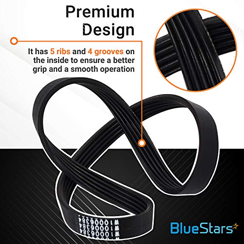 BlueStars W10006384 Washer Drive Belt - Compatible with Whirlpool Maytag Kenmore Washers - Replaces WPW10006384 WPW10006384VP PS11747978 AP6014712 - Image 5