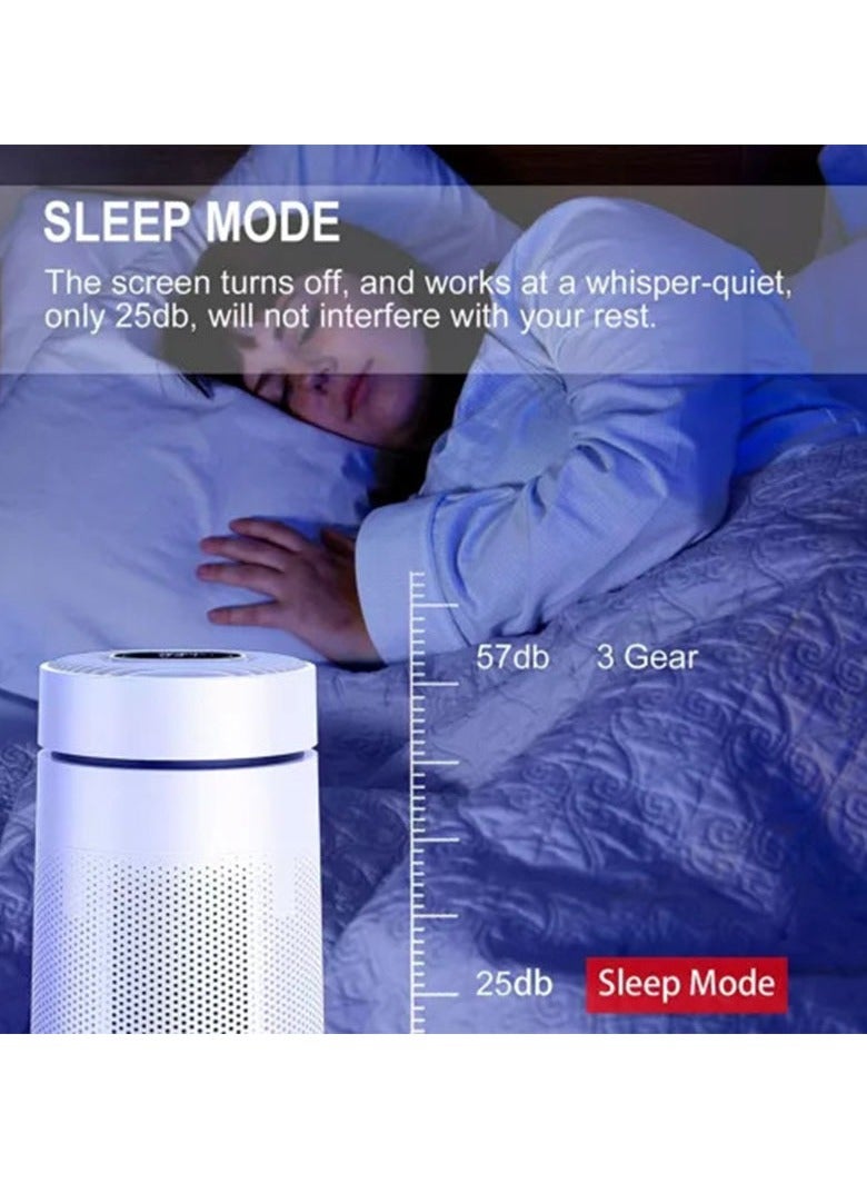 Arabest Air Purifiers for Bedroom, Quiet Air Cleaner, Portable Small Air Purifier for Office Living Room, Remove 99.97% 0.01 Microns Dust, Pollen - Image 4