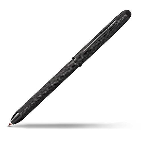 Cross Tech3 Refillable MultiFunction Ballpoint Pen with Stylus Medium Ballpen and Pencil Includes Premium Gift Box Brushed Black - Image 1