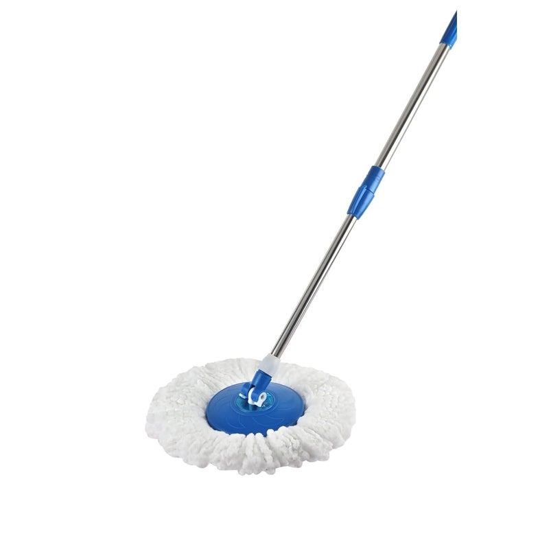 Kleeno Cello Kleeno Spin Mop Handle Set Round Mop for Cleaning Wiping Floor 360 Degree Rotation Mop Blue - Image 1