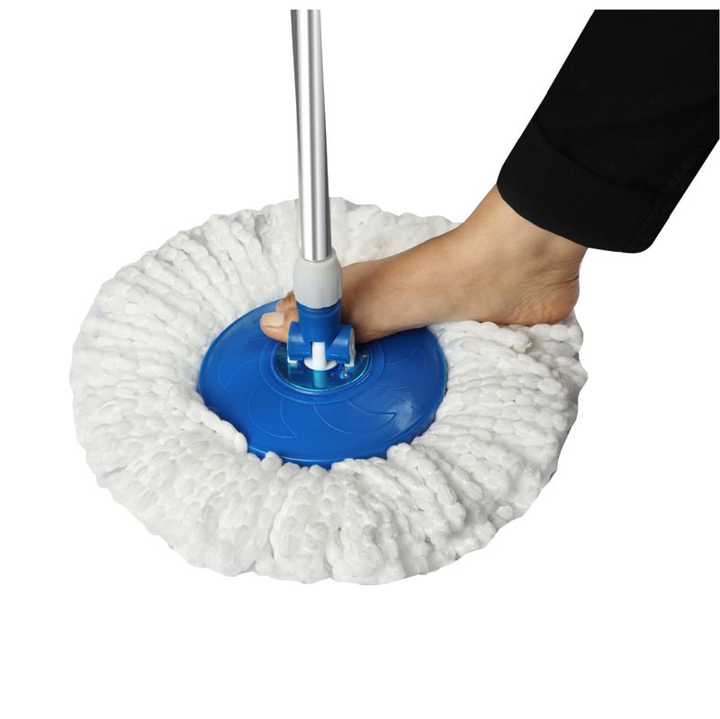 Kleeno Cello Kleeno Spin Mop Handle Set Round Mop for Cleaning Wiping Floor 360 Degree Rotation Mop Blue - Image 4