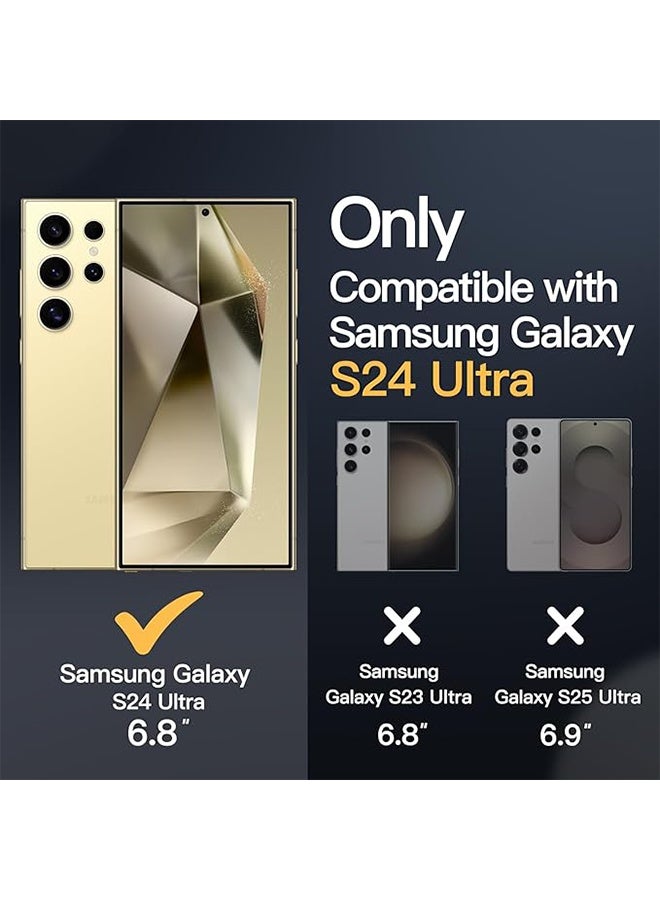 Magnetic Case for Samsung Galaxy S24 Ultra 5G, Compatible with MagSafe, Translucent Matte Back Shockproof Phone Cover (Deep Blue) - Image 2