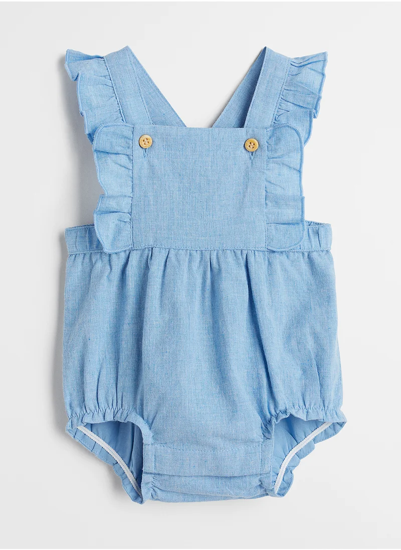 H&M Kids Ruffle Tiered Dungaree Shorts