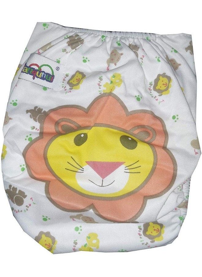 Chinmay Kids Baby Reusable Cloth Diaper Nappies With Multi Layered Microfiber Insert Pad Free Size Combo (Set Of 2) For Newborn Toddler Infant (Printed ; Assorted Colours)  - Image 3