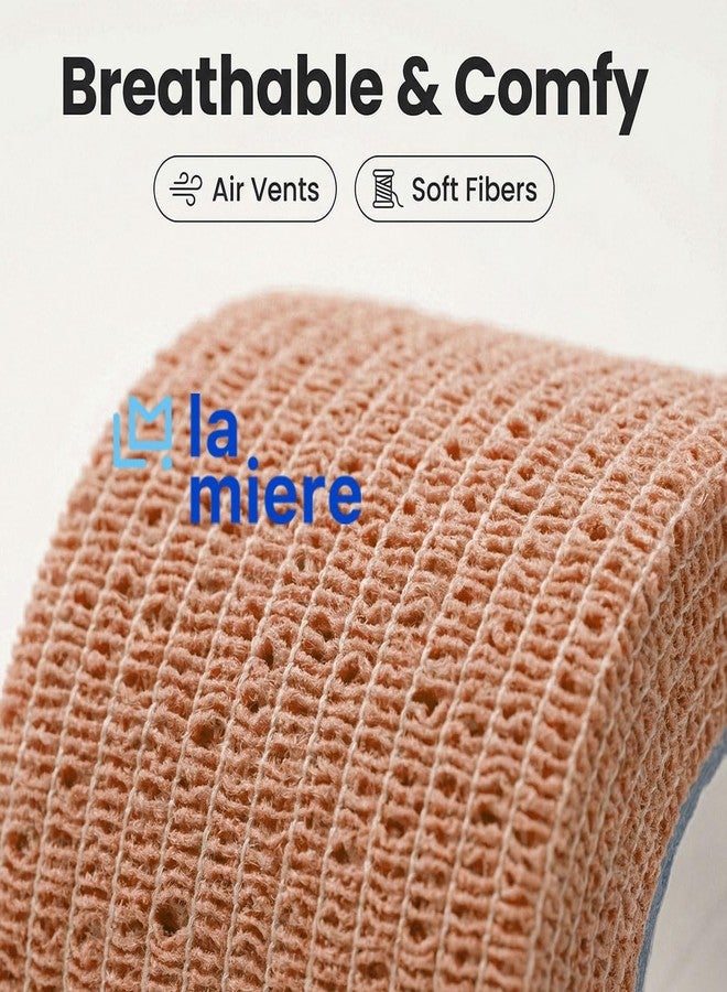 LA MIERE Self Adherent Cohesive Bandage 2" x 5 Yards, 8 Pack Natural – Full-Length Assurance, Hypoallergenic Latex-Free, Hand-Tearable No-Residue Wrap for Skin & Pet – LA MIERE - Image 2