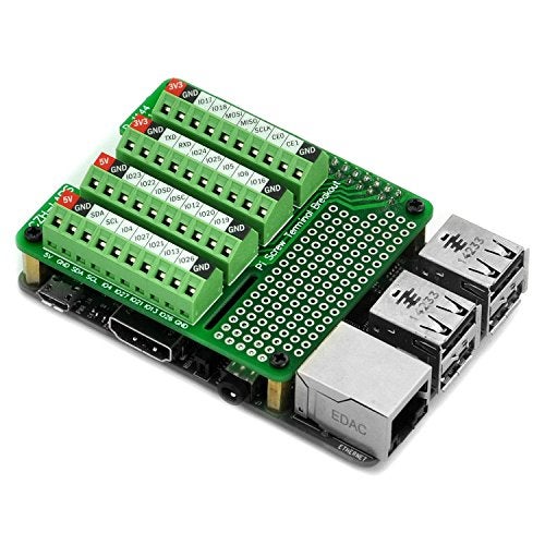 Electronics-Salon Pi Screw Terminal Block Breakout Module, for Raspberry Pi. - Image 1