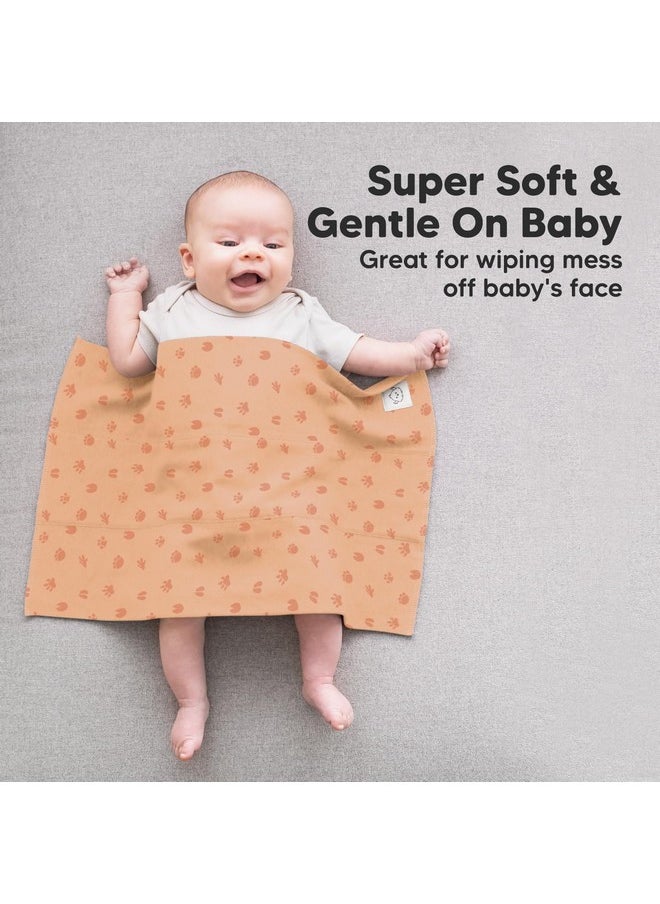 KeaBabies - Organic Burp Cloths Baby Girl, Boy - 6-Pack Large Baby Burp Cloths, Super Absorbent Burping Cloths for Babies, Soft & Plush Cotton Burp Cloth, Spit Up Burp Rags, Newborn Burp Clothes (Wilderness) - Image 1