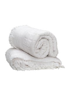 REVE 2-Piece Ultra Soft Cotton Ehram Set White AHRAM262 