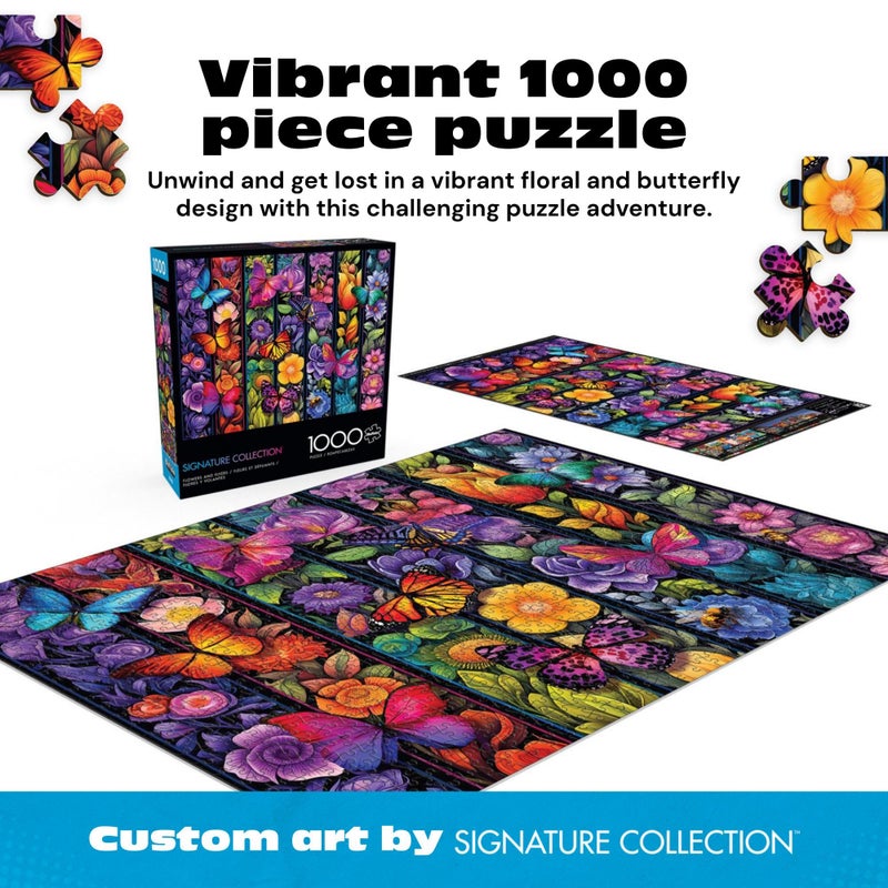 Buffalo Games - 1000 Piece Jigsaw Puzzle Bigelow Illustrations Flowers and Flyers, Made in USA, Premium Recycled Board, Full-Color Poster, - Image 4