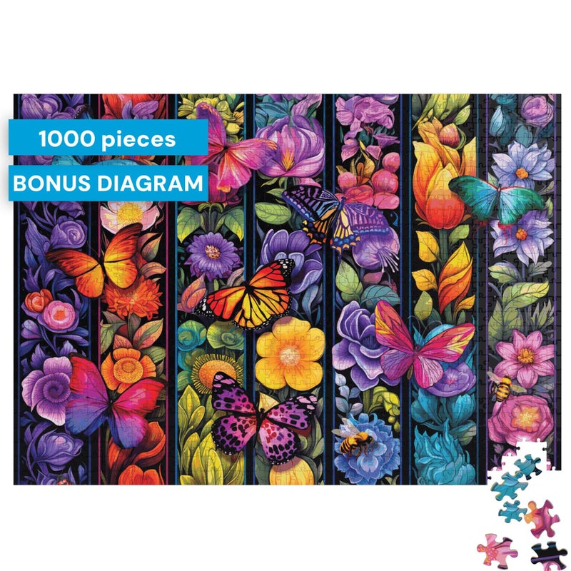 Buffalo Games - 1000 Piece Jigsaw Puzzle Bigelow Illustrations Flowers and Flyers, Made in USA, Premium Recycled Board, Full-Color Poster, - Image 3