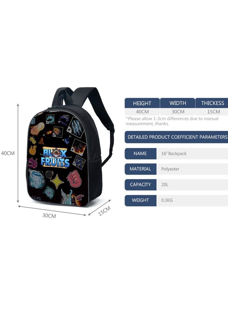 Blox Fruits Cartoon Backpack Student School Bag - Image 2