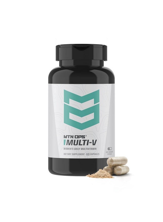 MTN OPS MTN OPS Multi-V Womens Multivitamin Vegetarian Capsules, Essential Daily Vitamin Complex, 60 Capsules, 30 Day Supply  - Image 1