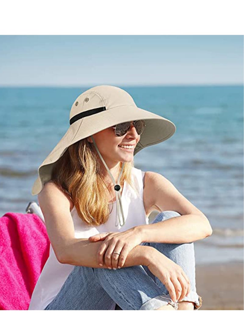 SYOSI Outdoor Sunshade Hat with 50 + UPF Protective Wide Brim Fisherman's with Neck Flap Sunscreen Anti Mosquito Ultraviolet Go Out Fishing Play For Men and Women - Image 2