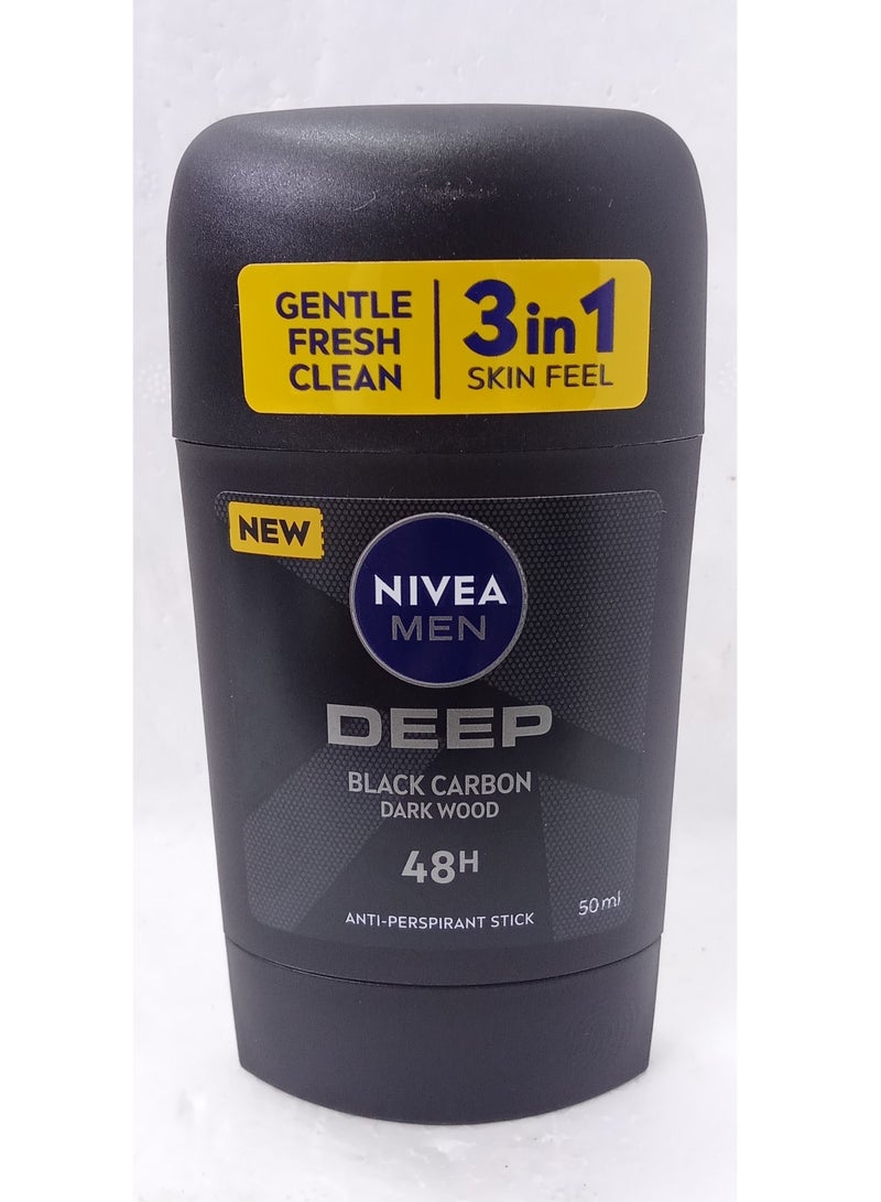 نيفيا مين مضاد للتعرق ديب بلاك كاربون دارك وود 50 مل