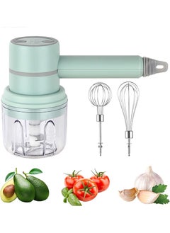 Bluejw Multi-Functional Mini Chopper One-Touch Operation Dishwasher-Safe Universal Steel Blades 300ml Glass Bowl Included USB Portable Small Electric Food Chopper  - Image 2