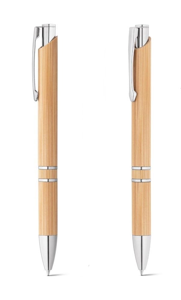 worison 2pc Wooden Ballpoint Pen for Writing, Journaling, School, Office Sustainable Pens - Image 1