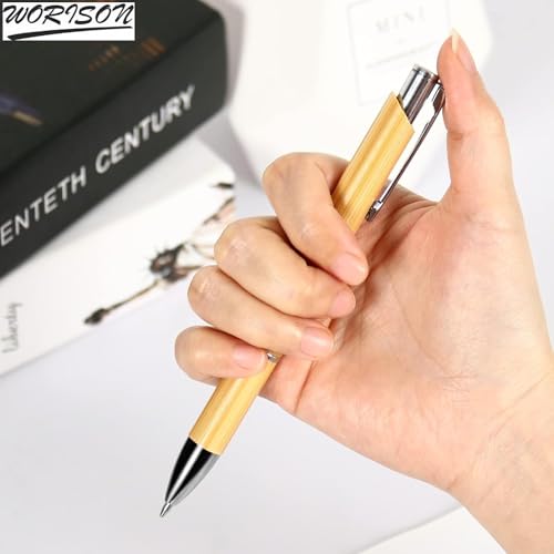 worison 2pc Wooden Ballpoint Pen for Writing, Journaling, School, Office Sustainable Pens - Image 5