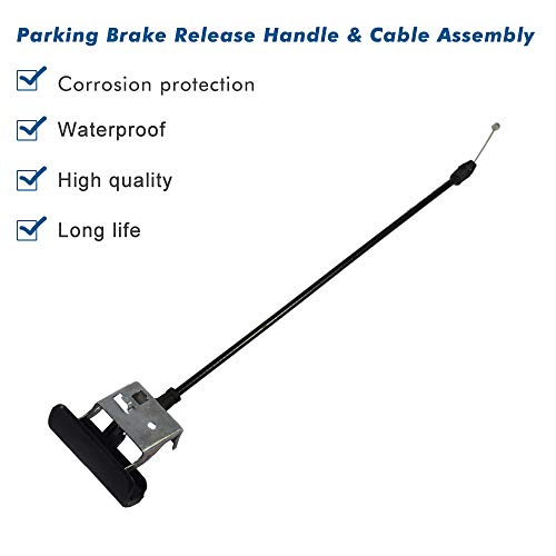 Apeixoto Parking Brake Release for Silverado Tahoe Suburban Avalanche GMC Sierra Yukon Denali Parking Brake Cable with Handle Replace 924-305 15226277 - Image 2