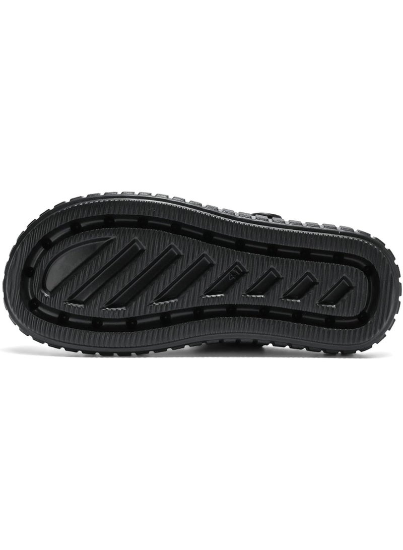 SPORT Mens Clogs Mules Slip on Garden Work Nurse Water Shoes for Men Non Slip Waterproof Closed Toe Clogs Sandals for Kitchen Office Beach Fishing - Image 3