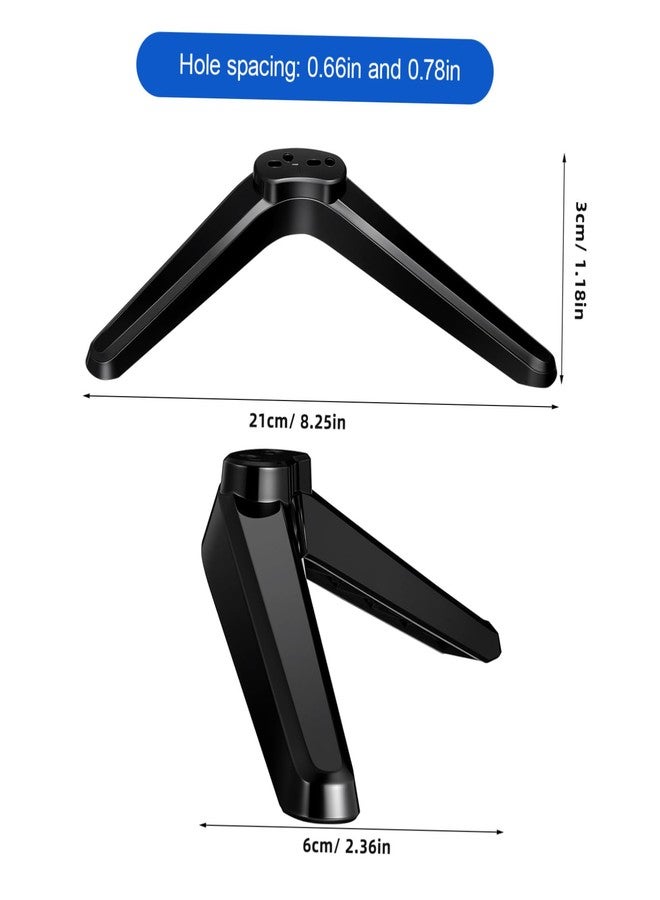 Alipis Universal Tv Mount Stand 2Pcs Tabletop Tv Brackets with Screws and Spacers for Stable Support Fits 32-55 Inch Tvs Easy Installation Tv Holder with Non-Slip Base - Image 2