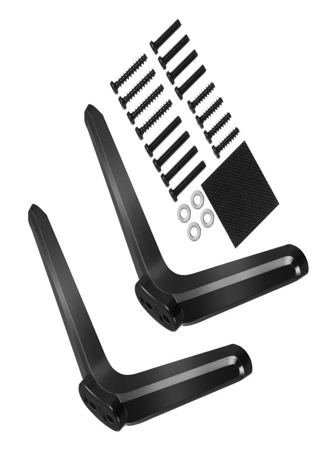 Alipis Universal Tv Mount Stand 2Pcs Tabletop Tv Brackets with Screws and Spacers for Stable Support Fits 32-55 Inch Tvs Easy Installation Tv Holder with Non-Slip Base - Image 1