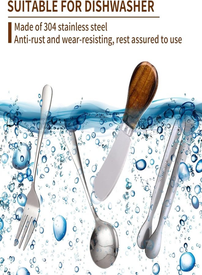 GUZE-US Charcuterie Accessories (14 Pcs), Cheese Spreaders for Charcuterie Board, Mini Serving Spoons, Forks and Mini Serving Tongs - Charcuterie Utensils for Butter, Cheese and Pastry Making - Image 5
