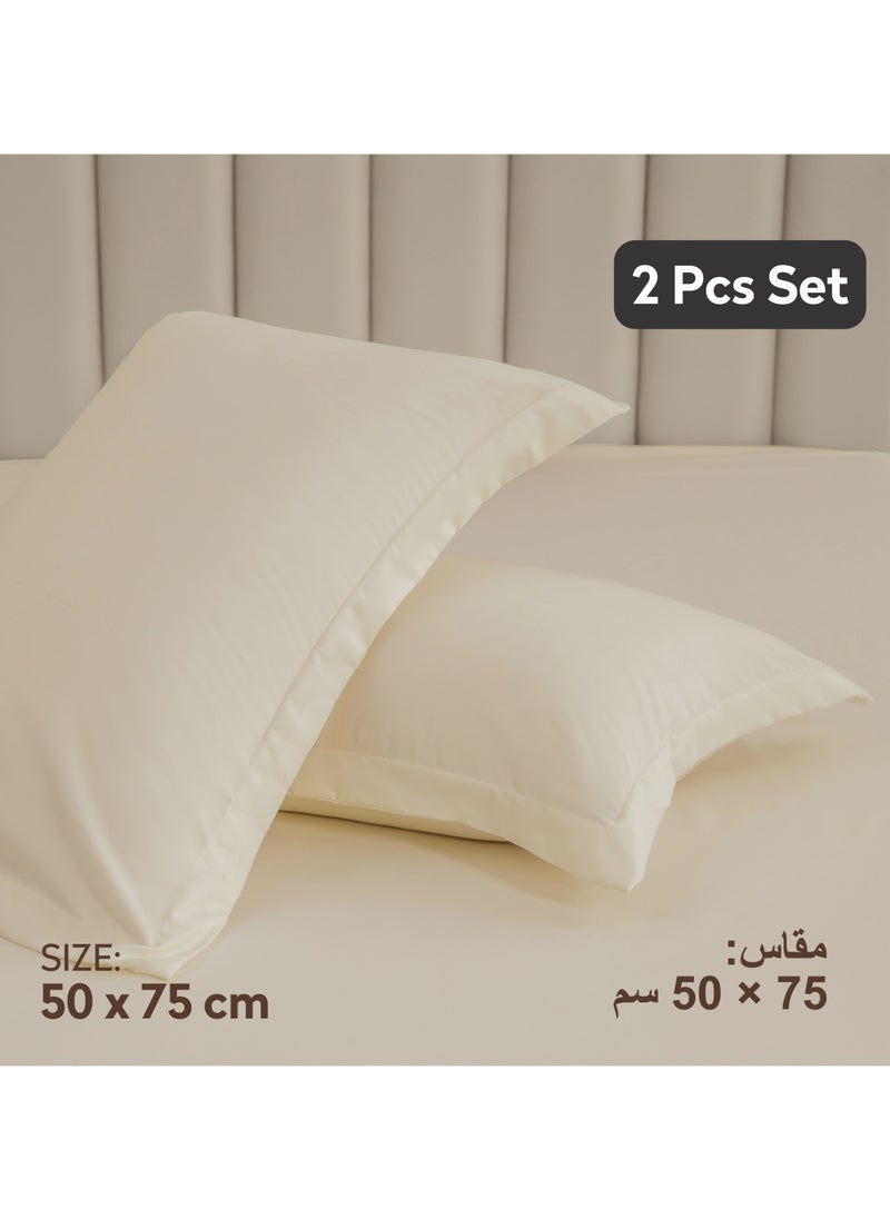 Donetella Standard Pillowcase Set of 2, Size 50x75 cm, Ultra Soft Brushed Microfiber, Envelope Closure, Durable, Wrinkle & Fade Resistant Pillow Covers  - Image 2