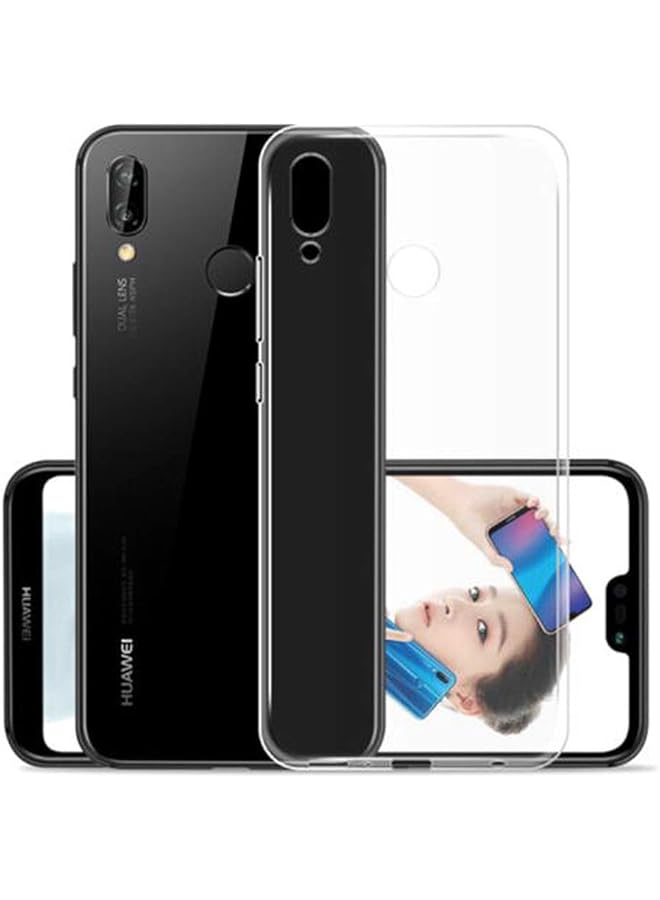 إيروريكس غطاء بلاستيكي سيليكون ناعم لهاتف هواوي P20 لايت نوفا 3E شفاف - Image 3